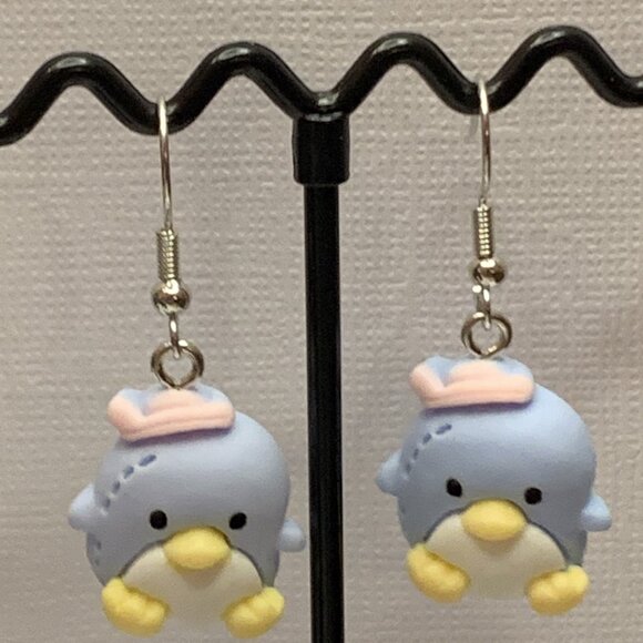 Penguin Earring, Silly Animal Earring, Penguin Jewelry, Gift Idea, Penguin Charm - Picture 3 of 7